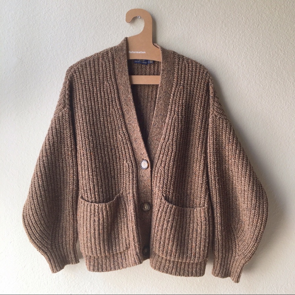 Polo Ralph Lauren Brown Wool Cardigan S